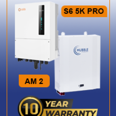 Solis S6 6KW Pro Hybrid with 1 x Hubble AM5 – 10-Year Warranty