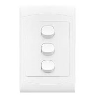 CBI 4X2 3L 1W Switch White
